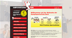 Desktop Screenshot of kampfsportschule-berk.de